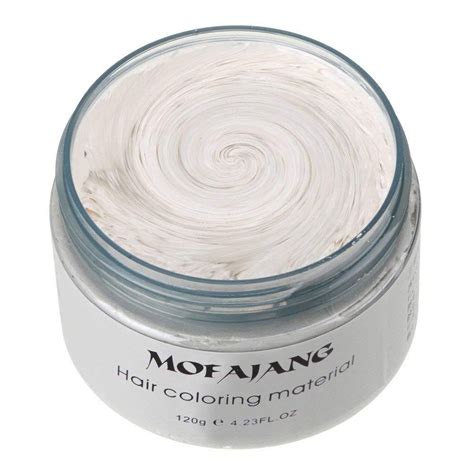 Mofajang Unisex Hair Wax Color Dye Styling Cream Mud Natural Hairstyle Pomade Washable