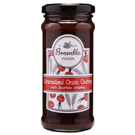 Caramelised Onion Chutney With Bourbon Whiskey Bramble Foods Store