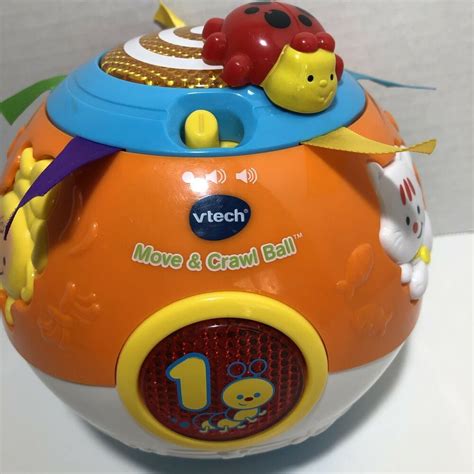 Vtech Move And Crawl Ball Educational Toy Baby 6 36 Months Euc Wrks Grt