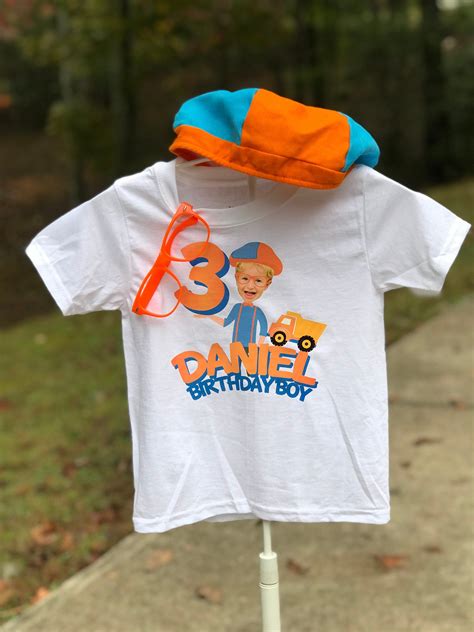 Blippi Custom Photo Birthday T Shirt Etsy In 2022 Birthday Party