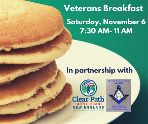 Veterans Breakfast Clear Path For Veterans New England