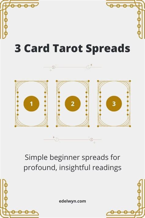 3 Card Tarot Spreads Simple Beginner Spreads For Profound Insightful