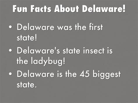 Fun Facts About Delaware By Mileschatham