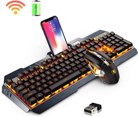 Hoopond Wireless 24g Rechargeable Gaming Keyboard And Mouse Set