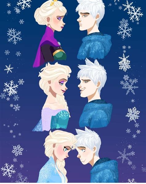 Jelsa Elsa And Jack Frost Fanart Frozen 2 Rotg By Handshakeshoes