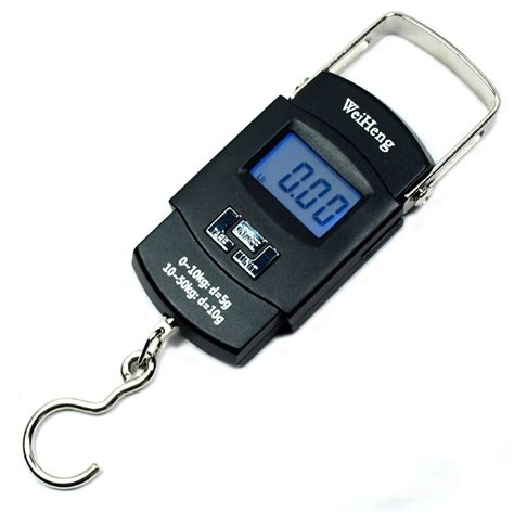 50kg 110lb 10g Electronic Portable Digital Scale Hanging Hook Fishing