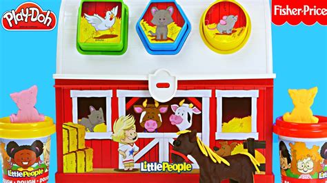 Dough Farm Animal Case Play Doh Learning Colors And Shapes With Little