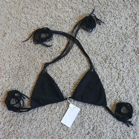 Mikoh Swim Bnwt Mikoh St Lucia Bikini Top Black Poshmark