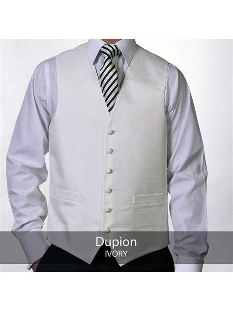 Heirloom Dupion Mens Ivory Luxury Waistcoat Hire5 Menswear