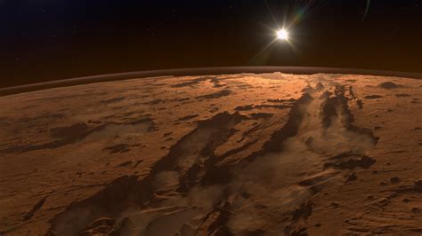 Sunrise On Mars From Space By Binaryasci Videohive