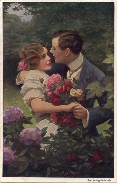 Meet Me In The Garden Romance Art Romantic Paintings Art