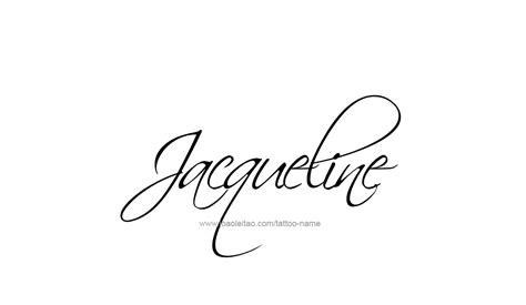 Jacqueline Name Tattoo Designs Name Tattoos Name Tattoo Designs