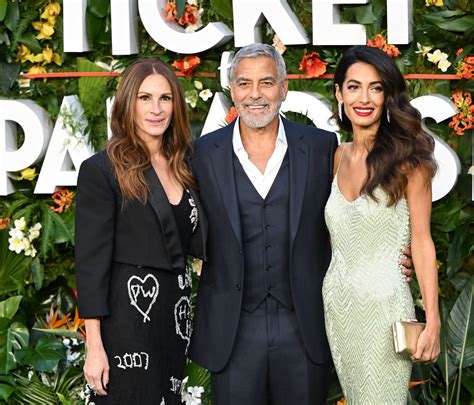 Julia Roberts And George Amal Clooney Attend The Premiere For Rom Com