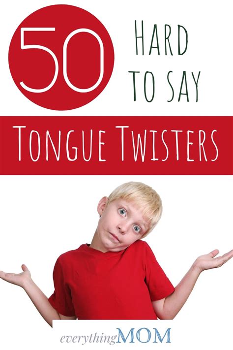 99 Hard Tongue Twisters To Try And Say Everythingmom Tongue