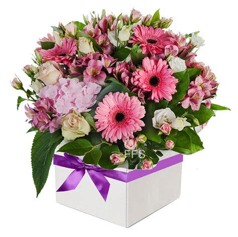 Assorted Pink Flower Arrangement The Funeral Flower Shop