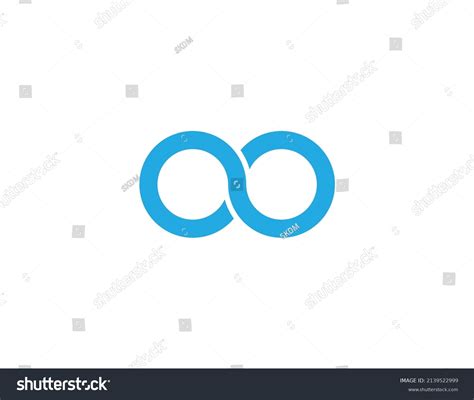 Blue Infinity Vector Logo Template Illustration Stock Vector Royalty