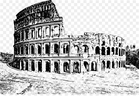 Coliseu Centro Histórico De Roma Desenho Png Transparente Grátis