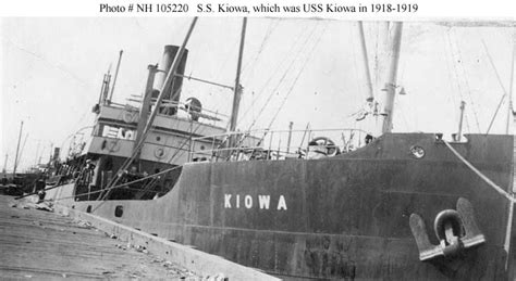 Civilian Ships Kiowa American Freighter 1917