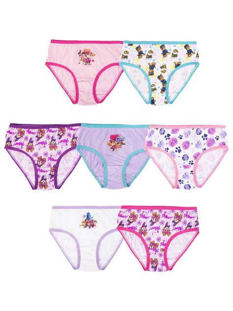 Girls Paw Patrol 7 Pack Character Underwear Size 4 6