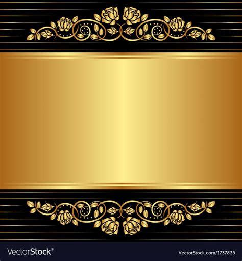 Gold Background Royalty Free Vector Image Vectorstock Gold Design