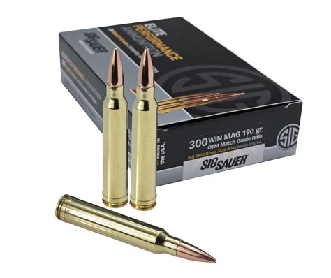SIG SAUER Introduces 300 Win Mag (.300 Winchester Magnum) Match Grade