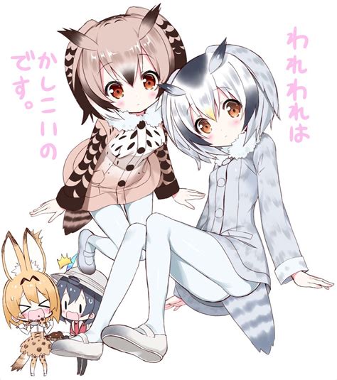 Serval Kaban Northern White Faced Owl And Eurasian Eagle Owl Kemono