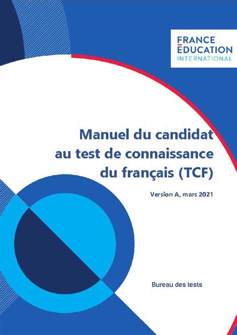 Manuel Du Candidat Au Test De Connaissance Du Français Tcf Pdf