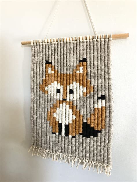 One Of My Recent Macramé Animal Designs I Think This Fox Came Out