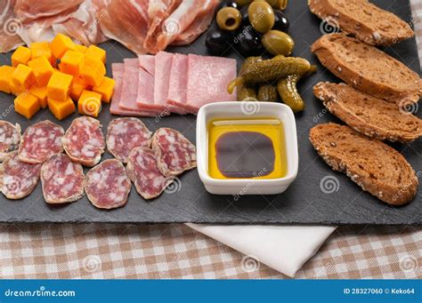 Assorted Cold Cut Platter Stock Photo Image Of Nutrition 28327060