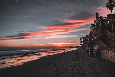 Malibu Sunset 4k Hd Wallpaper