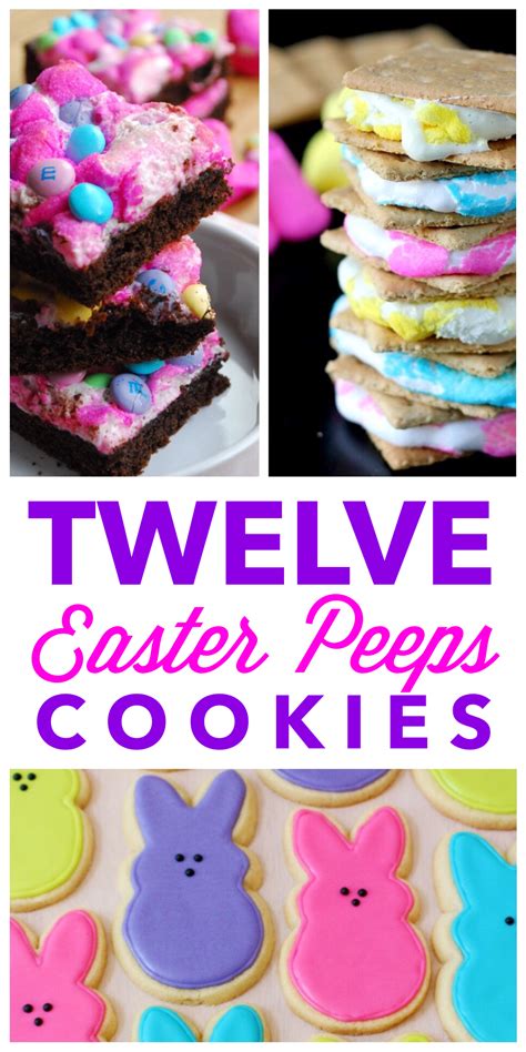transform those marshmallow easter peeps into ooey gooey cookies easter bunny treats easter