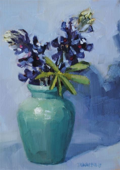 Jean Townsends Daily Painting Bluebonnets 3 2013