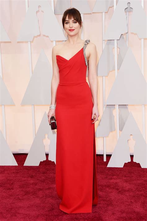 Dakota Johnson 2015 Oscars Red Carpet In Hollywood • Celebmafia