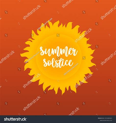 Summer Solstice Longest Day Year Stock Illustration 2153285421 Shutterstock