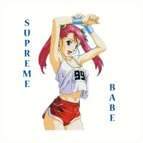Anime Girl Supreme Babe Art Print By Wpersonw1 Redbubble