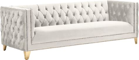 Michelle Velvet Sofa Hollywood Glam Furnitures