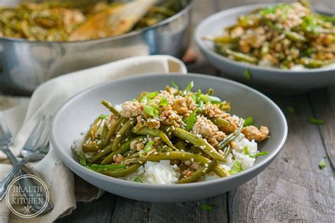 I, of course, decided to substitute that with ground turkey. Spicy Chinese Green Beans with Ground Turkey {Paleo & Low ...