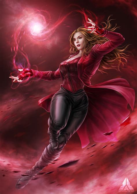 Avengers Infinity War Scarlet Witch By Jaynorn Character Art 2d