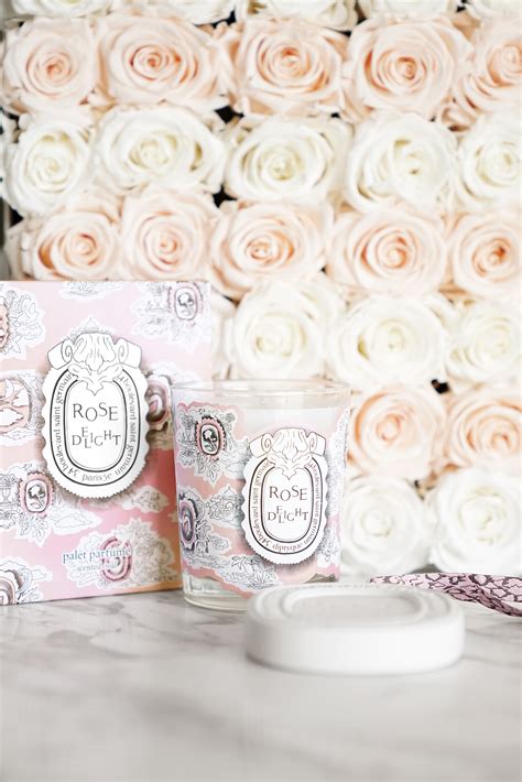 Diptyque Rose Delight Candles And Scented Oval The Beauty Look Book