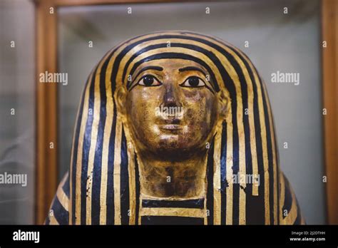 Golden Mask Of Ancient Egyptian Pharaoh Tutankhamun In The Cairo Egyptian Museum The Oldest