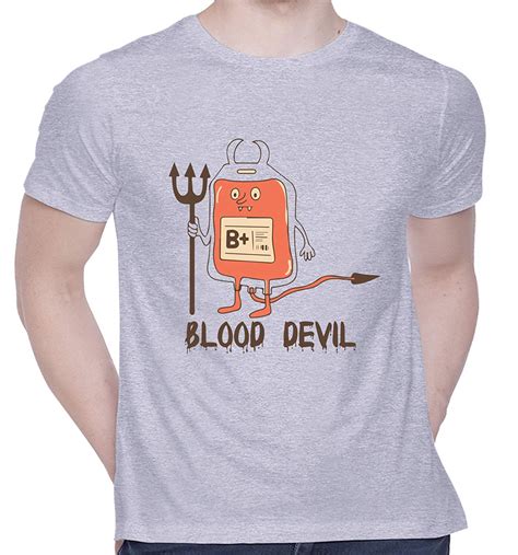 Creativit Graphic Printed T Shirt For Unisex Bloody Devil Tshirt