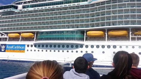 Royal Caribbean Freedom Of The Seas Tender Boat Arrives At Gangway Youtube