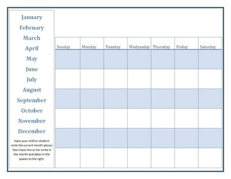 Pre K Monthly Calendar Pre K Monthly Calendar Can Produce A Template