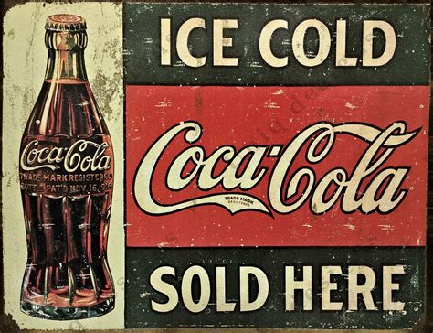 Buy Uniq Designs Metal Coke Tin Sign Coca Cola Wall Decor Retro S Coca