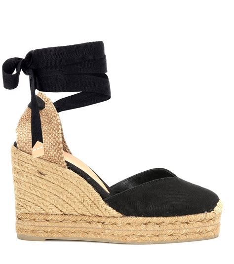 Designer espadrilles for women on sale now | choose espadrille sandals, shoes & wedges for all occasions. Castaner Chiara Wedge Espadrilles in Black - Lyst