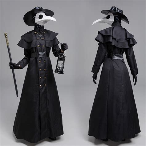 Mens Plague Doctor Costume Plague Halloween Costume For Men Medieval