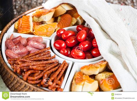 A Variety Of Crunchy Snacks Stock Photo Image Of Food Tomatoes 33482554
