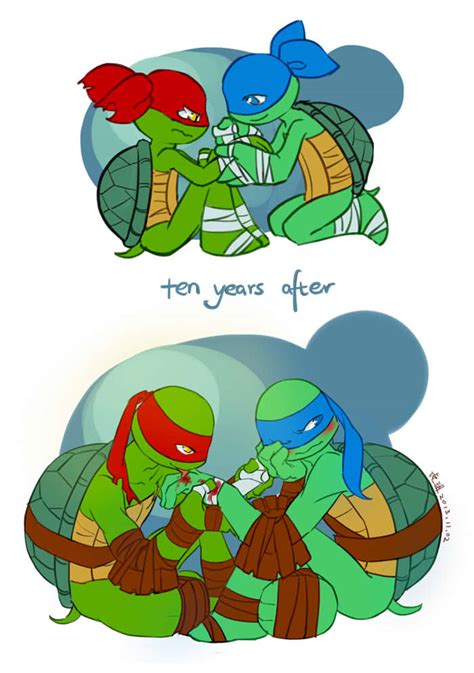 tmnt raph and leo by huer13 on deviantart