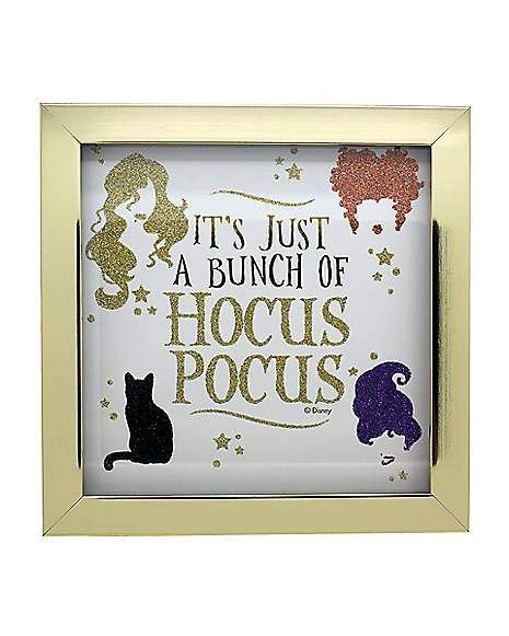 A Bunch of Hocus Pocus Shadowbox Decorations - Hocus Pocus