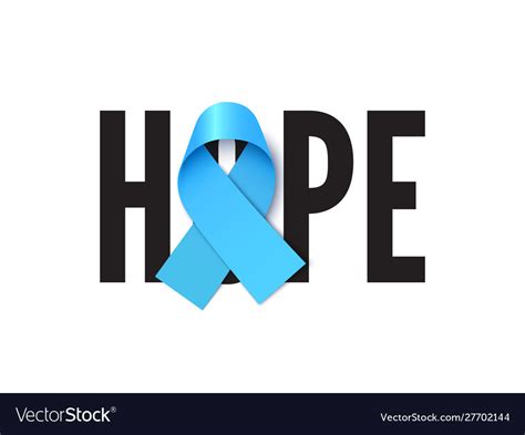 Prostate Cancer Awareness Ribbon Realistic Vector Image